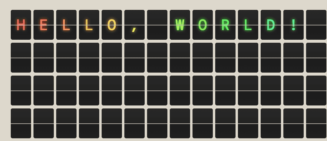 Split Flap Display - Create shareable departure board gifs