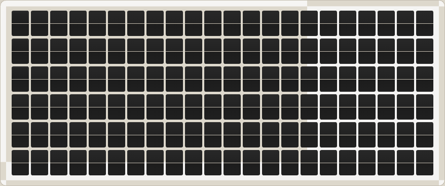 Split-flap display animating a message